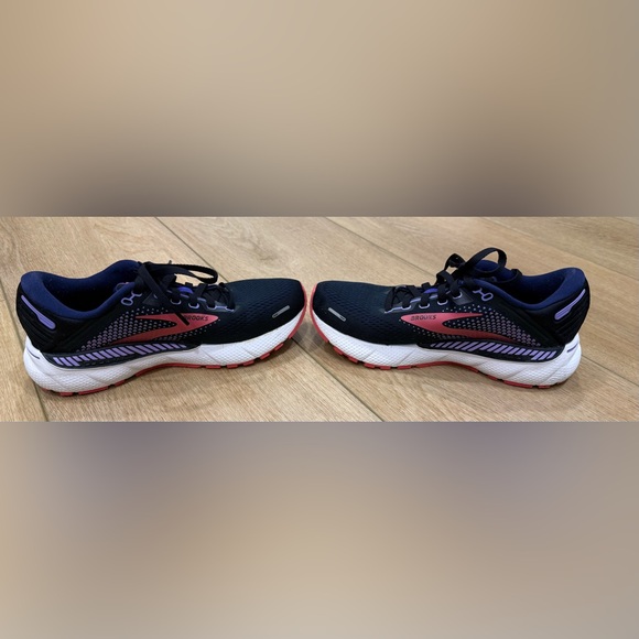 Brooks Adrenaline GTS 22 Running Shoes Women’s 7 Black Pink Purple - Picture 7 of 9